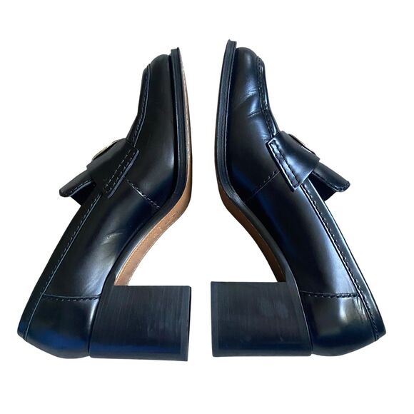 Chanel Shoes Pumps 10.5 EU 40.5 Black Block Heels 3" Dressy Career Made Italy - Picture 8 of 14